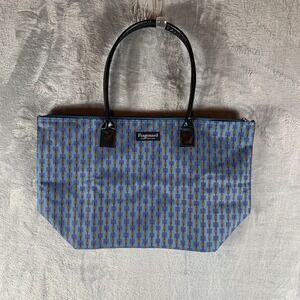 Fragonard Parfumeur Tote Bag France French Paris Perfume Zip Closure Geometric